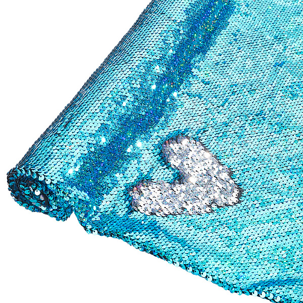 PandaHall PVC Reversible Sequin Fabric, for Dress Performance Stage, Cyan, 1500~1520x0.7mm Plastic Cyan
PandaHall PVC Reversible Sequin Fabric, for Dress Performance Stage, Cyan, 1500~1520x0.7mm Plastic Cyan