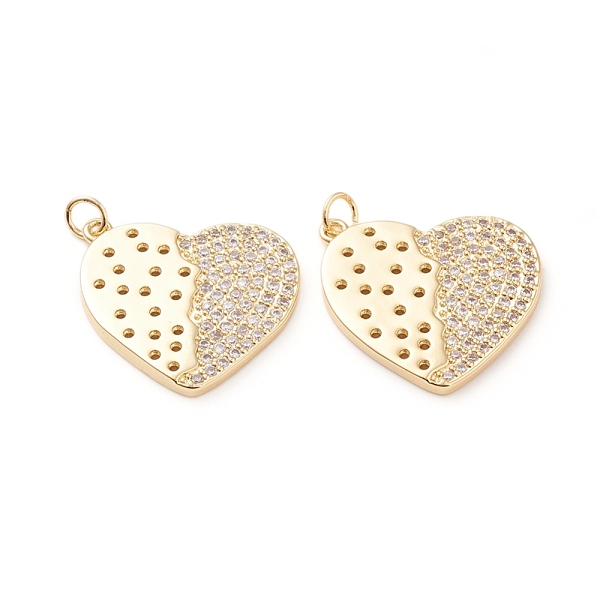 PandaHall Brass Micro Pave Clear Cubic Zirconia Pendants, Long-Lasting Plated, Heart, for Valentine's Day, Real 18K Gold Plated, 24x22.5x2mm...
PandaHall Brass Micro Pave Clear Cubic Zirconia Pendants, Long-Lasting Plated, Heart, for Valentine's Day, Real 18K Gold Plated, 24x22.5x2mm...