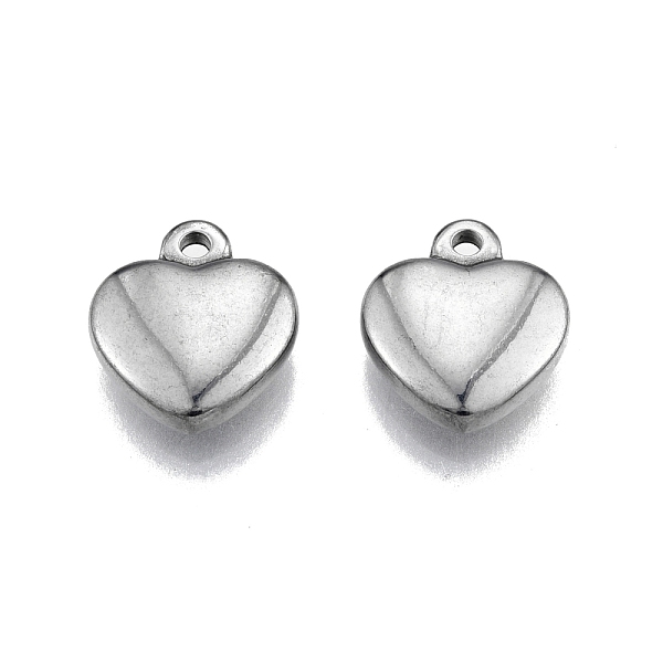 PandaHall 304 Stainless Steel Charms, Heart, Stainless Steel Color, 14x12x3.5mm, Hole: 1.6mm 304 Stainless Steel Heart
PandaHall 304 Stainless Steel Charms, Heart, Stainless Steel Color, 14x12x3.5mm, Hole: 1.6mm 304 Stainless Steel Heart