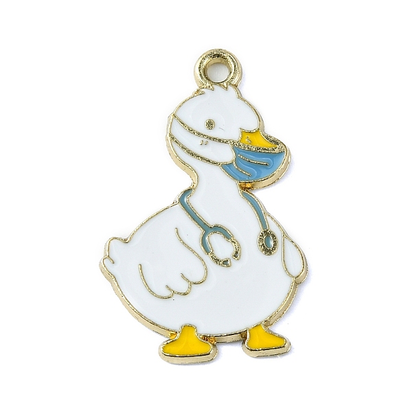 PandaHall Light Gold Tone Alloy Enamel Pendants, Doctor Duck Charms, Dodger Blue, 30x19.5x1.5mm, Hole: 2mm Alloy+Enamel Duck
PandaHall Light Gold Tone Alloy Enamel Pendants, Doctor Duck Charms, Dodger Blue, 30x19.5x1.5mm, Hole: 2mm Alloy+Enamel Duck