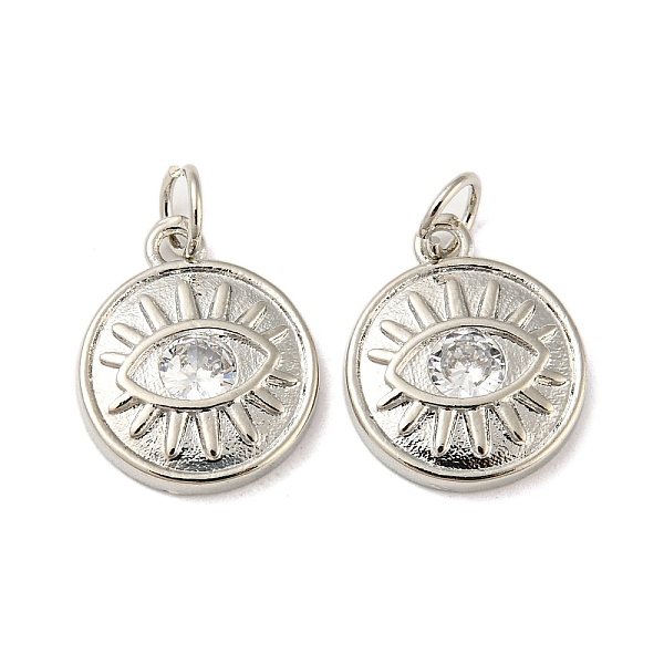PandaHall Rack Plating Brass Micro Pave Cubic Zirconia Pendants, with Jump Ring, Cadmium Free & Lead Free, Long-Lasting Plated, Flat Round..., Clear
PandaHall Rack Plating Brass Micro Pave Cubic Zirconia Pendants, with Jump Ring, Cadmium Free & Lead Free, Long-Lasting Plated, Flat Round..., Clear