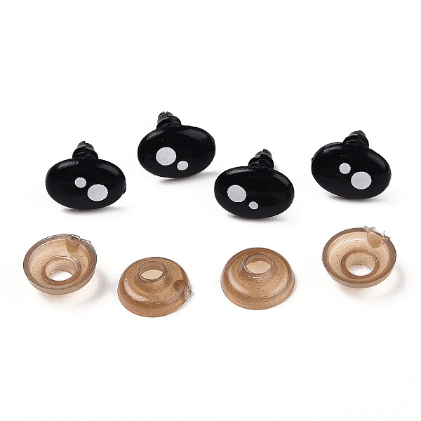 PandaHall Craft Plastic Doll Eyes, Safety Eyes, Oval, Black, 11x8mm, pin: 3.5mm Plastic Oval Black
PandaHall Craft Plastic Doll Eyes, Safety Eyes, Oval, Black, 11x8mm, pin: 3.5mm Plastic Oval Black