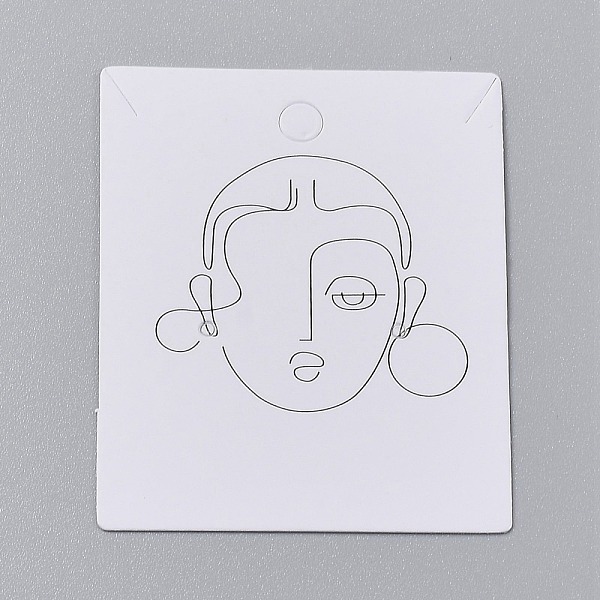 PandaHall Cardboard Jewelry Display Cards, for Hanging Earring & Necklace Display, Rectangle, Women Pattern, 6x5x0.05cm, Hole: 2~5mm Paper..., White
PandaHall Cardboard Jewelry Display Cards, for Hanging Earring & Necklace Display, Rectangle, Women Pattern, 6x5x0.05cm, Hole: 2~5mm Paper..., White