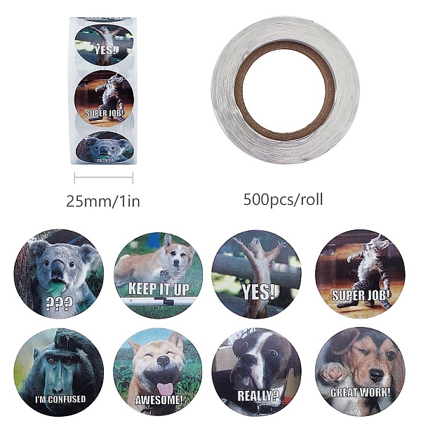 PandaHall CRASPIRE Animal Self-Adhesive Paper Gift Tag Stickers, Adhesive Labels On A Roll for Party, Christmas Holiday Decorative Presents..., Multicolor
PandaHall CRASPIRE Animal Self-Adhesive Paper Gift Tag Stickers, Adhesive Labels On A Roll for Party, Christmas Holiday Decorative Presents..., Multicolor