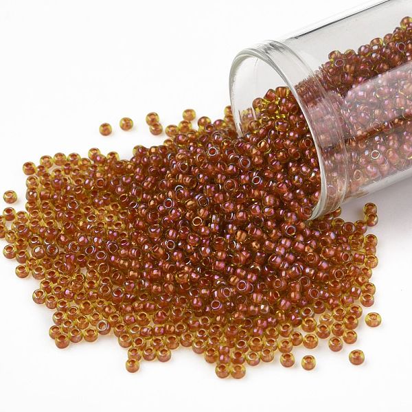 PandaHall TOHO Round Seed Beads, Japanese Seed Beads, (303) Inside Color Jonquil/Hyacinth Lined, 11/0, 2.2mm, Hole: 0.8mm, about 1110pcs/10g...
PandaHall TOHO Round Seed Beads, Japanese Seed Beads, (303) Inside Color Jonquil/Hyacinth Lined, 11/0, 2.2mm, Hole: 0.8mm, about 1110pcs/10g...