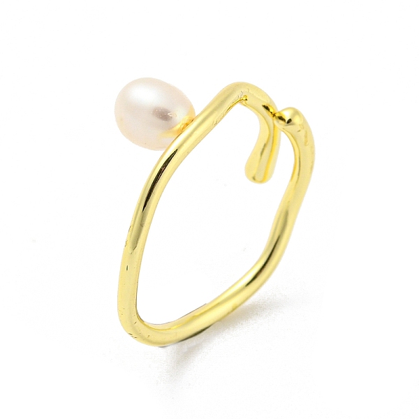 PandaHall Brass Open Cuff Rings, with Natural Pearl, Real 14K Gold Plated, Inner Diameter: 18mm Pearl
PandaHall Brass Open Cuff Rings, with Natural Pearl, Real 14K Gold Plated, Inner Diameter: 18mm Pearl