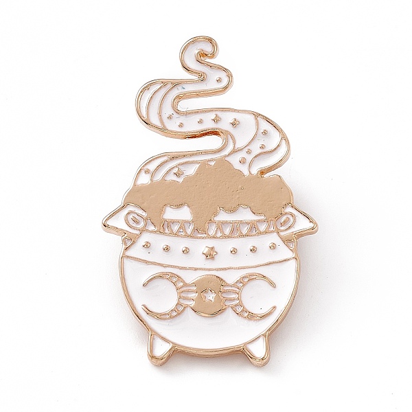 PandaHall Magic Furnace Enamel Pin, Alloy Badge for Backpack Clothing, Light Gold, White, 40x26x2mm, Pin: 1mm Alloy+Enamel White
PandaHall Magic Furnace Enamel Pin, Alloy Badge for Backpack Clothing, Light Gold, White, 40x26x2mm, Pin: 1mm Alloy+Enamel White