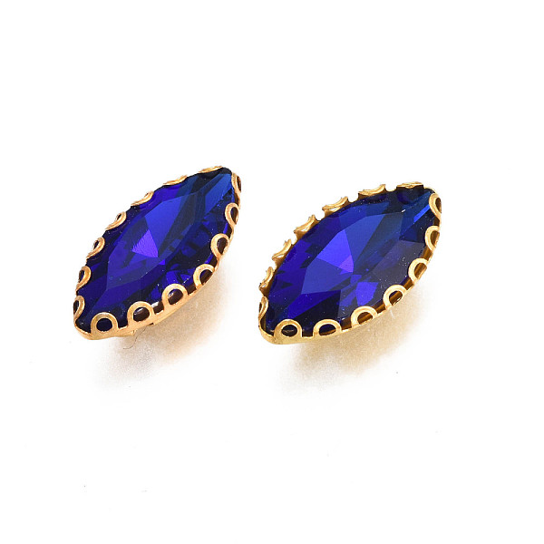 PandaHall Sew on Rhinestone, Transparent Glass Rhinestones, with Iron Prong Settings, Faceted, Horse Eye, Dark Blue, 15.5x8x4.5mm, Hole...
PandaHall Sew on Rhinestone, Transparent Glass Rhinestones, with Iron Prong Settings, Faceted, Horse Eye, Dark Blue, 15.5x8x4.5mm, Hole...
