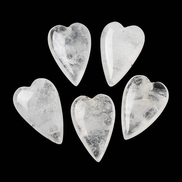 PandaHall Natural Quartz Crystal Pendants, Rock Crystal Pendants, Love Heart Charms, 38.5~39.5x25~25.5x9mm, Hole: 1.8mm Quartz Crystal Heart
PandaHall Natural Quartz Crystal Pendants, Rock Crystal Pendants, Love Heart Charms, 38.5~39.5x25~25.5x9mm, Hole: 1.8mm Quartz Crystal Heart