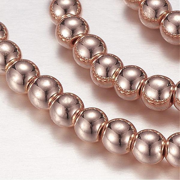 PandaHall Electroplate Non-magnetic Synthetic Hematite Beads Strands, Round, Rose Gold Plated, 4mm, Hole: 0.5mm, about 104pcs/strand, 15.7...
PandaHall Electroplate Non-magnetic Synthetic Hematite Beads Strands, Round, Rose Gold Plated, 4mm, Hole: 0.5mm, about 104pcs/strand, 15.7...
