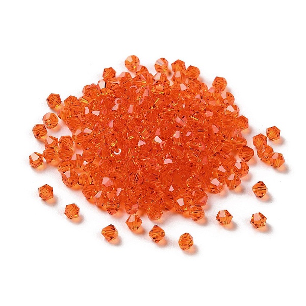PandaHall Transparent Glass Beads, Bicone, Coral, 4x4x3.5mm, Hole: 1mm, 720pcs/bag Glass Bicone Red
PandaHall Transparent Glass Beads, Bicone, Coral, 4x4x3.5mm, Hole: 1mm, 720pcs/bag Glass Bicone Red