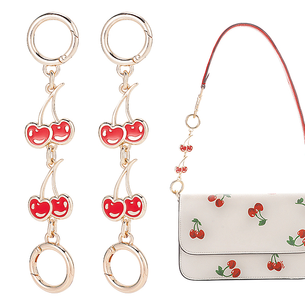 PandaHall CHGCRAFT 2Pcs Cherry Link Purse Strap Extender Bag Chain Handbag Strap Extender Clutch Strap Extension with Buckles Purse Chain..., Red
PandaHall CHGCRAFT 2Pcs Cherry Link Purse Strap Extender Bag Chain Handbag Strap Extender Clutch Strap Extension with Buckles Purse Chain..., Red