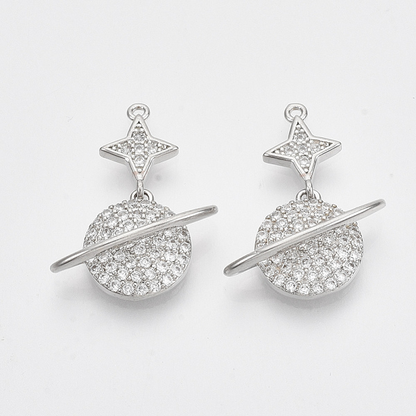 PandaHall Brass Micro Pave Cubic Zirconia Pendants, Nickel Free, Star and Planet, Clear, Real Platinum Plated, 23x18x6mm, Hole: 1mm...
PandaHall Brass Micro Pave Cubic Zirconia Pendants, Nickel Free, Star and Planet, Clear, Real Platinum Plated, 23x18x6mm, Hole: 1mm...