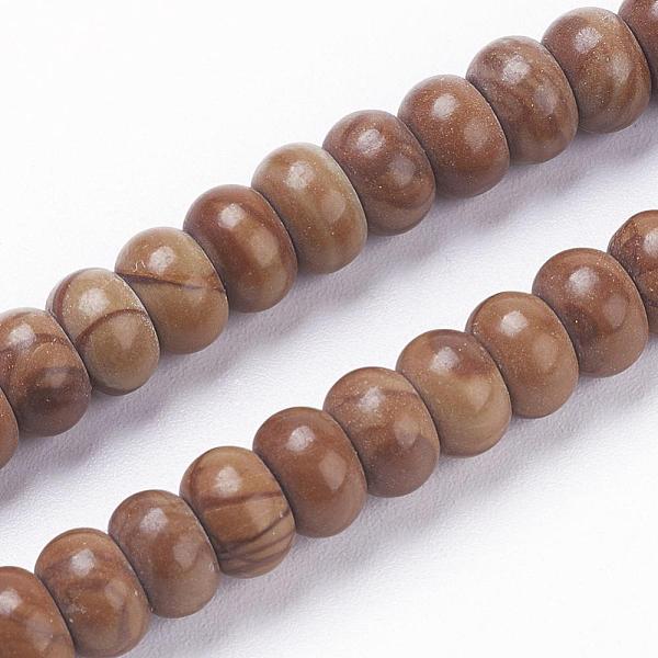 PandaHall Natural Wood Lace Stone Beads Strands, Rondelle, 6.5x4mm, Hole: 1mm, about 95pcs/strand, 14.9 inch(38cm) Wood Lace Stone Rondelle..., Orange
PandaHall Natural Wood Lace Stone Beads Strands, Rondelle, 6.5x4mm, Hole: 1mm, about 95pcs/strand, 14.9 inch(38cm) Wood Lace Stone Rondelle..., Orange