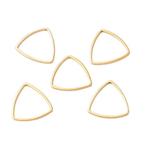 PandaHall 201 Stainless Steel Linking Rings, Triangle, Golden, 15x15.5x1mm 201 Stainless Steel Triangle
PandaHall 201 Stainless Steel Linking Rings, Triangle, Golden, 15x15.5x1mm 201 Stainless Steel Triangle
