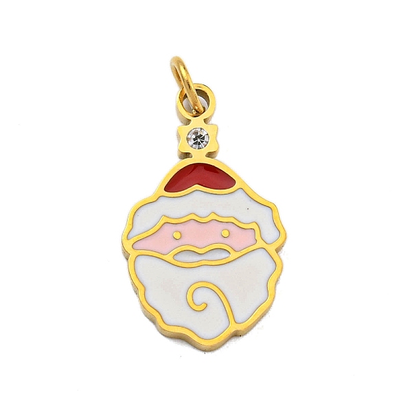 PandaHall Christmas Theme Ion Plating(IP) 304 Stainless Steel Pendants, with Enamel and Jump Ring, Golden, Santa Claus, 17x10x1.5mm, Hole...
PandaHall Christmas Theme Ion Plating(IP) 304 Stainless Steel Pendants, with Enamel and Jump Ring, Golden, Santa Claus, 17x10x1.5mm, Hole...