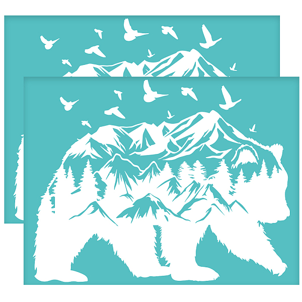 PandaHall OLYCRAFT 2Pcs 11x8.6 Inch Bear Self-Adhesive Silk Screen Printing Stencil Mountain Forest Bird Silk Screen Stencil Animal Theme...
PandaHall OLYCRAFT 2Pcs 11x8.6 Inch Bear Self-Adhesive Silk Screen Printing Stencil Mountain Forest Bird Silk Screen Stencil Animal Theme...