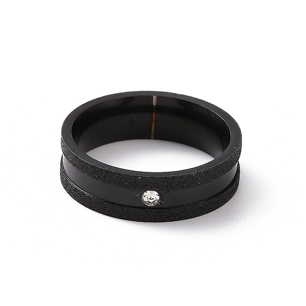 PandaHall Crystal Rhinestone Grooved Finger Ring, Textured 201 Stainless Steel Jewelry for Women, Electrophoresis Black, Inner Diameter...
PandaHall Crystal Rhinestone Grooved Finger Ring, Textured 201 Stainless Steel Jewelry for Women, Electrophoresis Black, Inner Diameter...