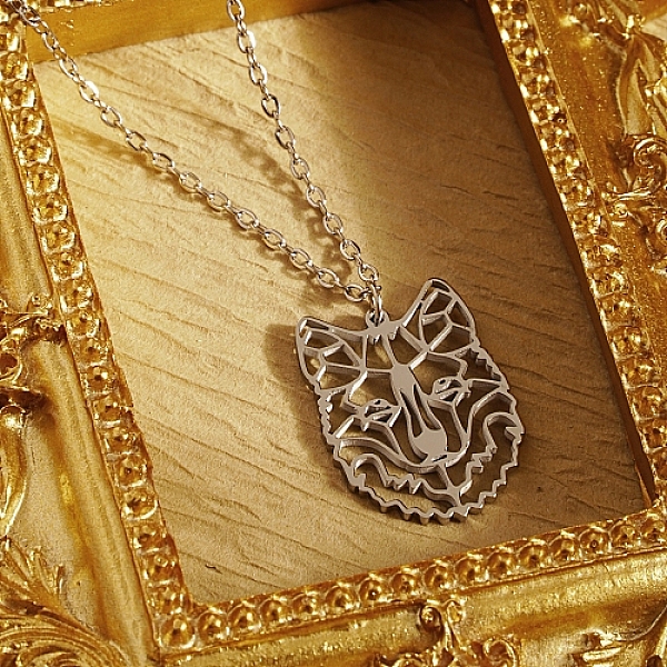 PandaHall Stainless Steel Color Stainless Steel Pendant Necklace, Origami Animal, Tiger, 17.72 inch(45cm), Pendant: 22x17mm Stainless Steel...
PandaHall Stainless Steel Color Stainless Steel Pendant Necklace, Origami Animal, Tiger, 17.72 inch(45cm), Pendant: 22x17mm Stainless Steel...