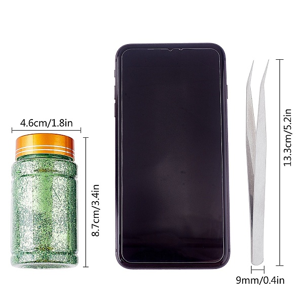 PandaHall Foil Chip Flake, Nail Art Decoration Accessories, Green, Bottle: 87x46mm, 1 bottle Paper Green
PandaHall Foil Chip Flake, Nail Art Decoration Accessories, Green, Bottle: 87x46mm, 1 bottle Paper Green