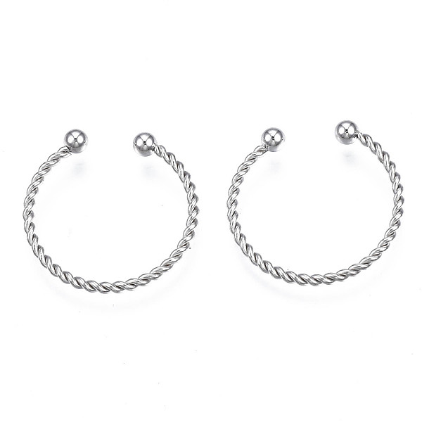 PandaHall 304 Stainless Steel Twist Rope Cuff Ring, Open Rings for Women, Stainless Steel Color, US Size 8 1/2(18.5mm) 304 Stainless Steel
PandaHall 304 Stainless Steel Twist Rope Cuff Ring, Open Rings for Women, Stainless Steel Color, US Size 8 1/2(18.5mm) 304 Stainless Steel