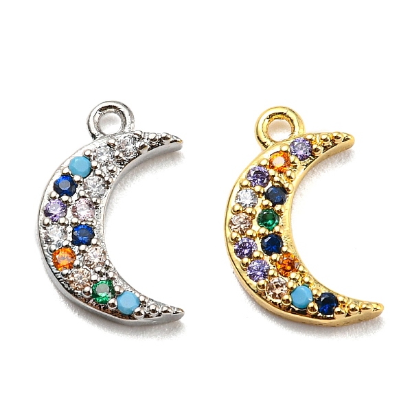 PandaHall Brass Cubic Zirconia Charms, with Enamel, Moon, Colorful, Mixed Color, 13.5x8x2mm, Hole: 1mm Brass+Cubic Zirconia Moon Multicolor
PandaHall Brass Cubic Zirconia Charms, with Enamel, Moon, Colorful, Mixed Color, 13.5x8x2mm, Hole: 1mm Brass+Cubic Zirconia Moon Multicolor
