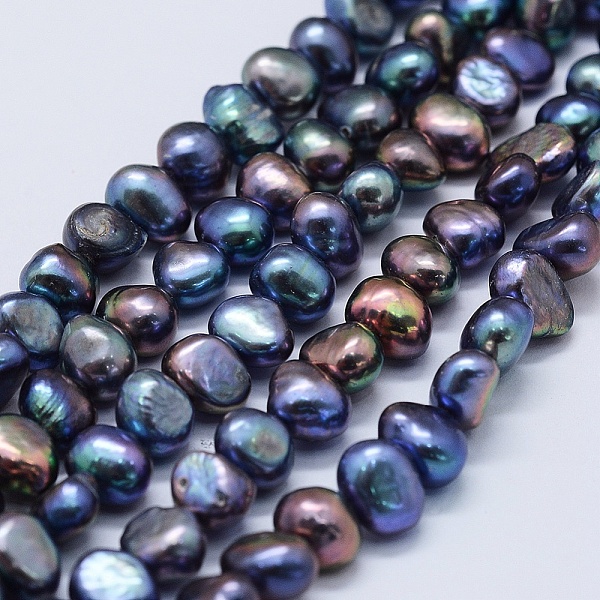 PandaHall Natural Cultured Freshwater Pearl Beads Strands, Dyed, Two Sides Polished, Midnight Blue, 5~7x5~7x5~7mm, Hole: 0.2mm, about...
PandaHall Natural Cultured Freshwater Pearl Beads Strands, Dyed, Two Sides Polished, Midnight Blue, 5~7x5~7x5~7mm, Hole: 0.2mm, about...