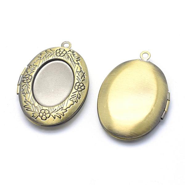 PandaHall Brass Locket Pendants, Photo Frame Charms for Necklaces, Cadmium Free & Nickel Free & Lead Free, Oval with Flower, Brushed Antique...
PandaHall Brass Locket Pendants, Photo Frame Charms for Necklaces, Cadmium Free & Nickel Free & Lead Free, Oval with Flower, Brushed Antique...