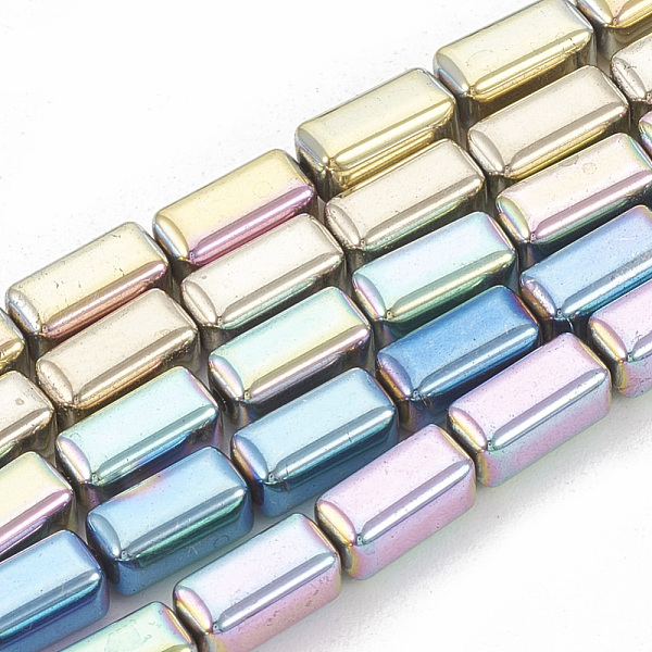 PandaHall Electroplate Non-magnetic Synthetic Hematite Beads Strands, Cuboid, Mixed Color, 8x4x4mm, Hole: 1mm, about 60pcs/strand, 16.53...
PandaHall Electroplate Non-magnetic Synthetic Hematite Beads Strands, Cuboid, Mixed Color, 8x4x4mm, Hole: 1mm, about 60pcs/strand, 16.53...