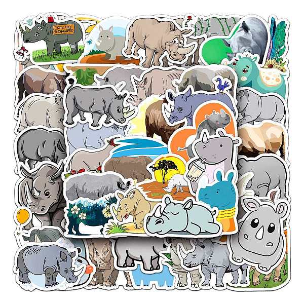 PandaHall Waterproof PVC Adhesive Stickers, for Suitcase, Skateboard, Refrigerator, Helmet, Mobile Phone Shell, Rhinoceros Pattern, 55~85mm...
PandaHall Waterproof PVC Adhesive Stickers, for Suitcase, Skateboard, Refrigerator, Helmet, Mobile Phone Shell, Rhinoceros Pattern, 55~85mm...