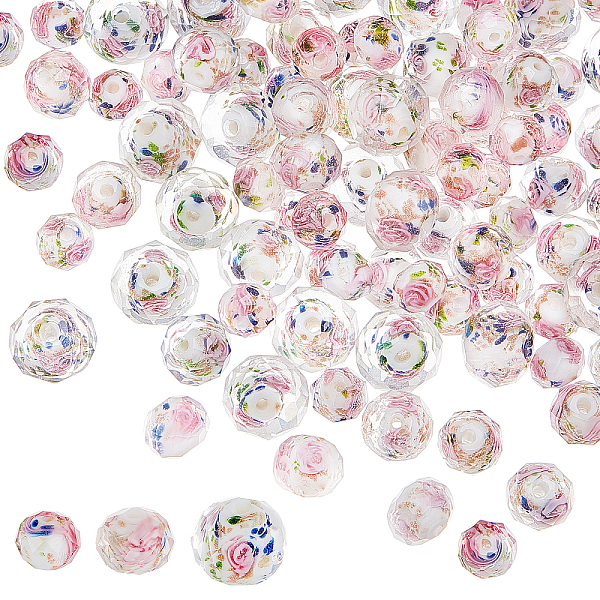 PandaHall 87pcs Floral Lampwork Beads, Gold Sand Rose Beads Faceted Glass Beads Pink Loose Beads Crystal Spacer Beads for Necklace Bracelet..., White
PandaHall 87pcs Floral Lampwork Beads, Gold Sand Rose Beads Faceted Glass Beads Pink Loose Beads Crystal Spacer Beads for Necklace Bracelet..., White