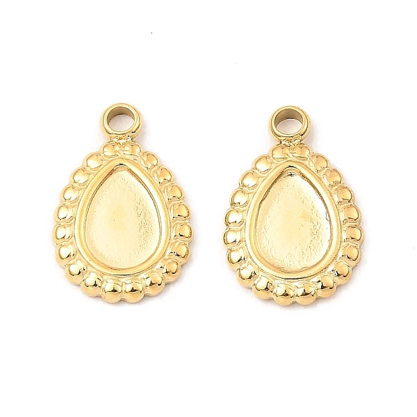 PandaHall 304 Stainless Steel Pendant Cabochon Settings, Teardrop, Real 18K Gold Plated, Tray: 5x7mm, 14x9.5x1.5mm, Hole: 1.8mm 304...
PandaHall 304 Stainless Steel Pendant Cabochon Settings, Teardrop, Real 18K Gold Plated, Tray: 5x7mm, 14x9.5x1.5mm, Hole: 1.8mm 304...
