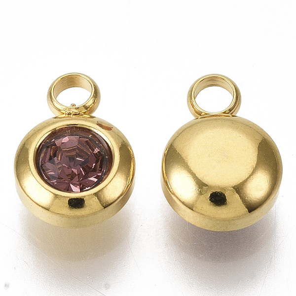 PandaHall Rhinestone Charms, June Birthstone Charms, with 201 Stainless Steel, Flat Round, Golden, Light Amethyst, 9x6.5x4mm, Hole: 1.8mm..., Purple
PandaHall Rhinestone Charms, June Birthstone Charms, with 201 Stainless Steel, Flat Round, Golden, Light Amethyst, 9x6.5x4mm, Hole: 1.8mm..., Purple