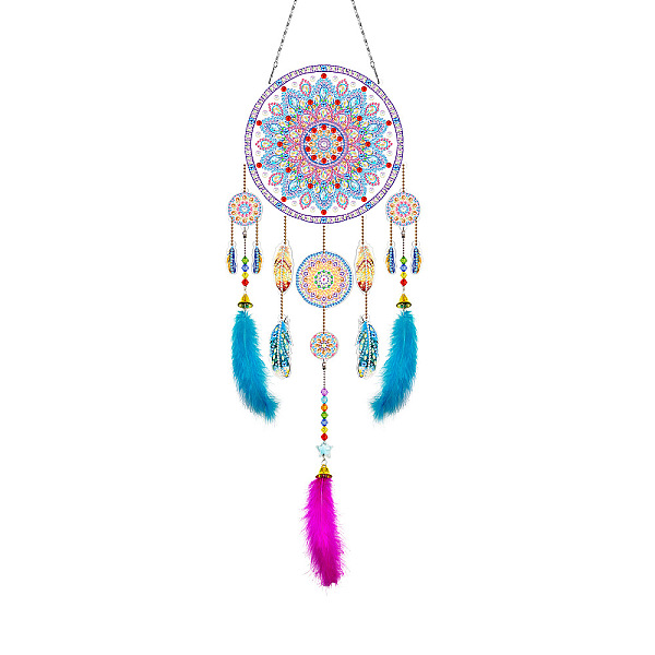 PandaHall DIY Diamond Painting Web with Feather Wind Chime Kits, Including Resin Rhinestones, Diamond Sticky Pen, Tray Plate and Glue Clay...
PandaHall DIY Diamond Painting Web with Feather Wind Chime Kits, Including Resin Rhinestones, Diamond Sticky Pen, Tray Plate and Glue Clay...