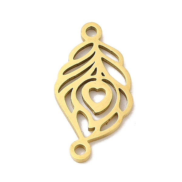 PandaHall Vacuum Plating 201 Stainless Steel Hollow Leaf Links, Real 18K Gold Plated, 17x9x1mm, Hole: 1.2mm 201 Stainless Steel Leaf 
PandaHall Vacuum Plating 201 Stainless Steel Hollow Leaf Links, Real 18K Gold Plated, 17x9x1mm, Hole: 1.2mm 201 Stainless Steel Leaf