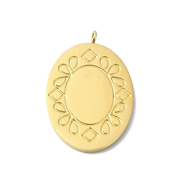 PandaHall Ion Plating(IP) 304 Stainless Steel Pendants, Real 18K Gold Plated, Oval, 25.5x16.5x1mm, Hole: 1.8mm 304 Stainless Steel Oval
PandaHall Ion Plating(IP) 304 Stainless Steel Pendants, Real 18K Gold Plated, Oval, 25.5x16.5x1mm, Hole: 1.8mm 304 Stainless Steel Oval