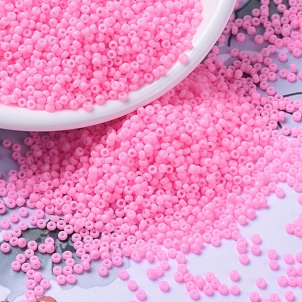 PandaHall MIYUKI Round Rocailles Beads, Japanese Seed Beads, 11/0, (RR415) Dyed Opaque Cotton Candy Pink, 2x1.3mm, Hole: 0.8mm, about...
PandaHall MIYUKI Round Rocailles Beads, Japanese Seed Beads, 11/0, (RR415) Dyed Opaque Cotton Candy Pink, 2x1.3mm, Hole: 0.8mm, about...