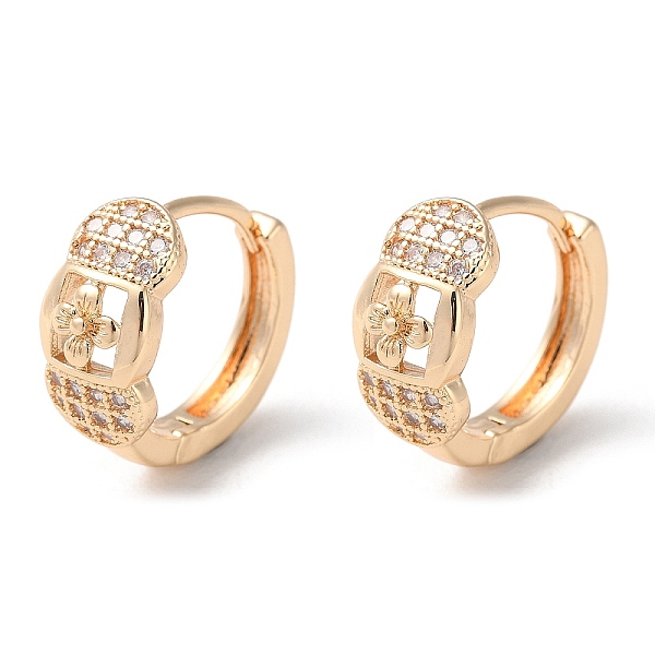 PandaHall Rack Plating Brass Micro Pave Cubic Zirconia Hoop Earrings, Flower, Light Gold, 15x7mm Cubic Zirconia Flower Clear
PandaHall Rack Plating Brass Micro Pave Cubic Zirconia Hoop Earrings, Flower, Light Gold, 15x7mm Cubic Zirconia Flower Clear
