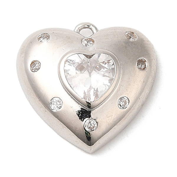 PandaHall Brass with Cubic Zirconia Pendants, for Women, Lead Free & Cadmium Free, Long-Lasting Plated, Heart, Platinum, 14x14x5mm, Hole..., Clear
PandaHall Brass with Cubic Zirconia Pendants, for Women, Lead Free & Cadmium Free, Long-Lasting Plated, Heart, Platinum, 14x14x5mm, Hole..., Clear