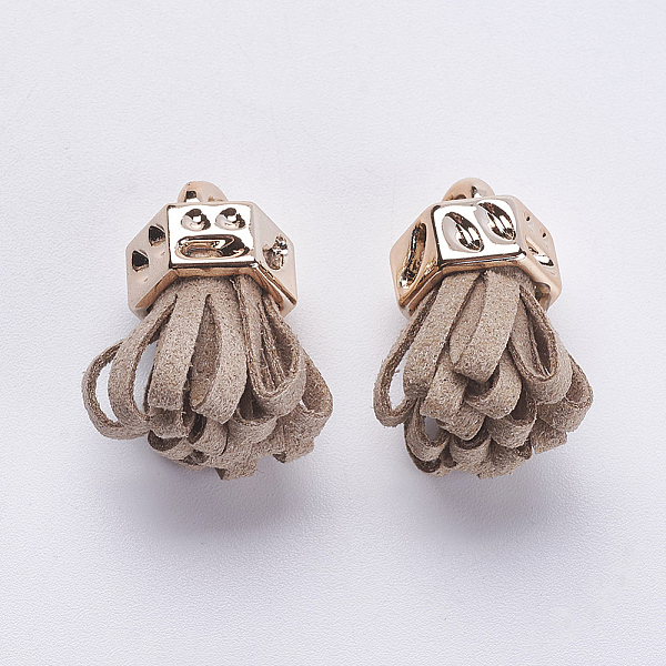 PandaHall Faux Suede Cord Tassel Pendant Decorations, with CCB Plastic Cord Ends, Rose Gold, Brown, 24x13x11mm, Hole: 3mm Faux Suede Brown
PandaHall Faux Suede Cord Tassel Pendant Decorations, with CCB Plastic Cord Ends, Rose Gold, Brown, 24x13x11mm, Hole: 3mm Faux Suede Brown