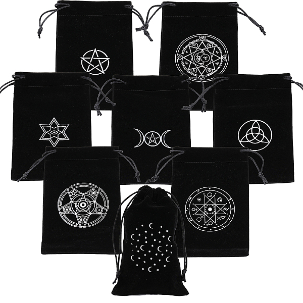 PandaHall CHGCRAFT 8Pcs 8Styles Tarot Cards Fabric Bag Rectangle Black Velvet Craft Drawstring Bags Tarot Cards Storage Pouches for Playing...
PandaHall CHGCRAFT 8Pcs 8Styles Tarot Cards Fabric Bag Rectangle Black Velvet Craft Drawstring Bags Tarot Cards Storage Pouches for Playing...