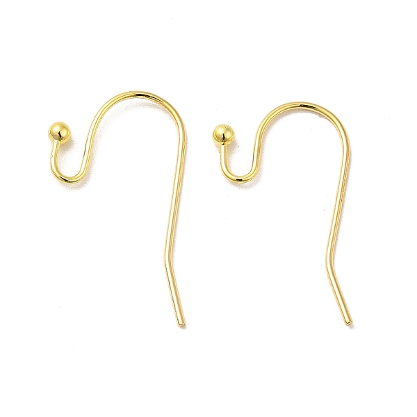 PandaHall Brass Earring Hooks, Ear Wire, Lead Free and Cadmium Free, Golden, Size: about 11mm wide, 22mm long, 0.75mm thick, Ball: 2mm in...
PandaHall Brass Earring Hooks, Ear Wire, Lead Free and Cadmium Free, Golden, Size: about 11mm wide, 22mm long, 0.75mm thick, Ball: 2mm in...