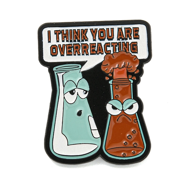 PandaHall Chemistry Science Enamel Pins, Black Alloy Brooches for Clothes Backpack, I Think You're Overreacting, 30x23.5x1.5mm Alloy+Enamel...
PandaHall Chemistry Science Enamel Pins, Black Alloy Brooches for Clothes Backpack, I Think You're Overreacting, 30x23.5x1.5mm Alloy+Enamel...