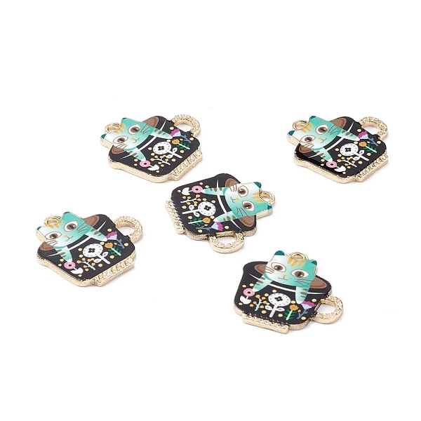 PandaHall Alloy Enamel Pendants, Cup with Cat, Black, 22x22x1.5mm, Hole: 2mm Alloy+Enamel Cat Shape Black
PandaHall Alloy Enamel Pendants, Cup with Cat, Black, 22x22x1.5mm, Hole: 2mm Alloy+Enamel Cat Shape Black