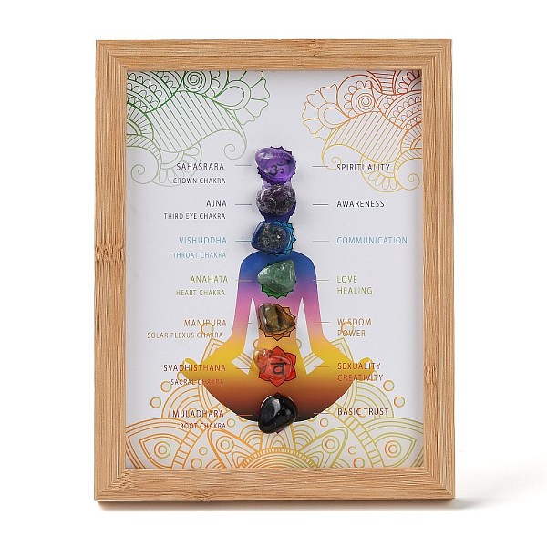 PandaHall Yoga Gemstone Chakra Picture Frame Stand, with Wood Rectangle Picture Frame, Reiki Energy Stone Home Office Decoration, BurlyWood..., Orange
PandaHall Yoga Gemstone Chakra Picture Frame Stand, with Wood Rectangle Picture Frame, Reiki Energy Stone Home Office Decoration, BurlyWood..., Orange