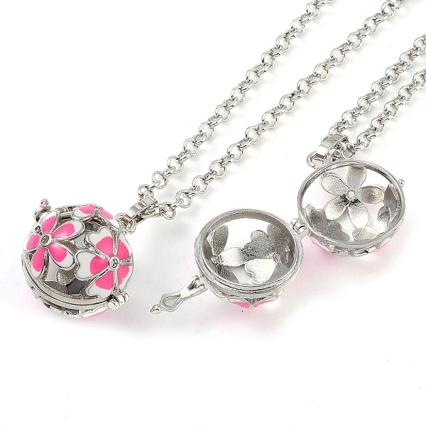 PandaHall Brass Enamel with Rhinestone Pendant Necklaces, Iron Rolo Chains, Round with Flower Pattern, Platinum, Flamingo, 32.76 inch(832mm)..., Pink
PandaHall Brass Enamel with Rhinestone Pendant Necklaces, Iron Rolo Chains, Round with Flower Pattern, Platinum, Flamingo, 32.76 inch(832mm)..., Pink