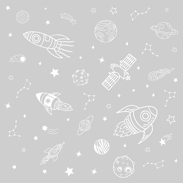 PandaHall PVC Wall Stickers, for Wall Decoration, Space Theme Pattern, 390x900mm, 2pcs/set Plastic Spaceship
PandaHall PVC Wall Stickers, for Wall Decoration, Space Theme Pattern, 390x900mm, 2pcs/set Plastic Spaceship