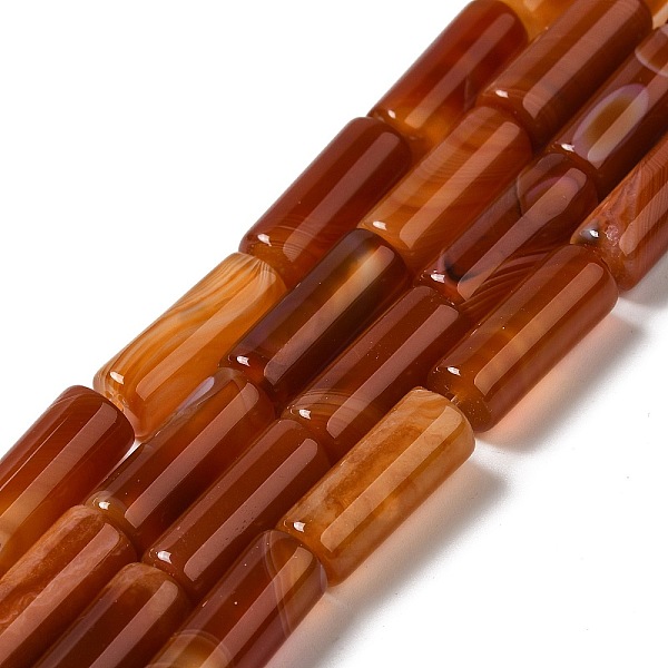PandaHall Natural Agate Beads Strands, Dyed & Heated, Column, Coral, 8~8.5x14.5~16mm, Hole: 1.6mm, about 12pcs/strand, 7.20~7.48''..., Red
PandaHall Natural Agate Beads Strands, Dyed & Heated, Column, Coral, 8~8.5x14.5~16mm, Hole: 1.6mm, about 12pcs/strand, 7.20~7.48''..., Red