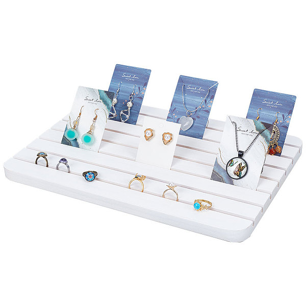 PandaHall 7-Slot Rectangle Wood Earring Display Card Stands, Jewelry Organizer Holder for Earring Storage, White, 19x29x2cm, Slot: 0.45cm...
PandaHall 7-Slot Rectangle Wood Earring Display Card Stands, Jewelry Organizer Holder for Earring Storage, White, 19x29x2cm, Slot: 0.45cm...