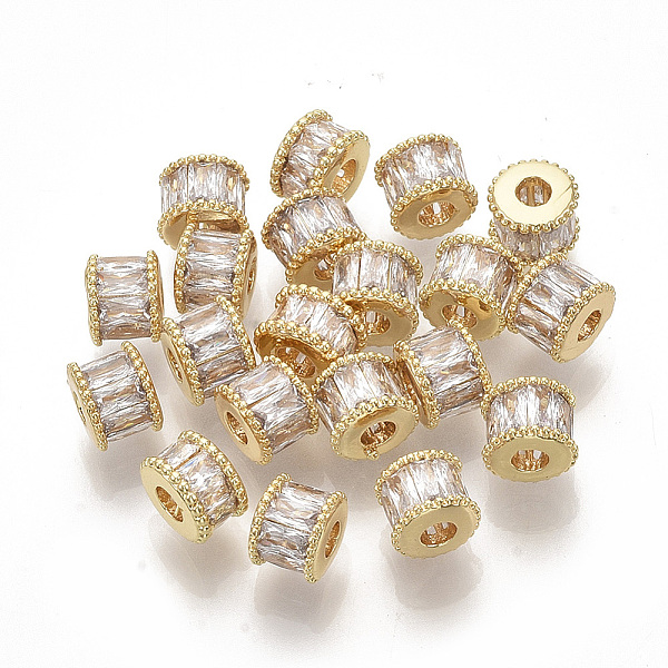 PandaHall Brass Micro Pave Cubic Zirconia Beads, Column, Real 18K Gold Plated, Clear, 7x5.5mm, Hole: 2.5mm Brass+Cubic Zirconia Column Clear
PandaHall Brass Micro Pave Cubic Zirconia Beads, Column, Real 18K Gold Plated, Clear, 7x5.5mm, Hole: 2.5mm Brass+Cubic Zirconia Column Clear